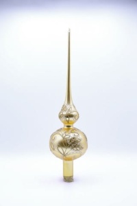Glass Christmas Ornament Matt Gold
