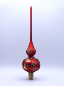 Glass Christmas Ornament Matt Red