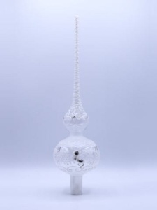 Glass Christmas Ornament Transparent White
