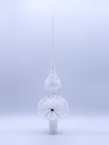 Glass Christmas Ornament Transparent White