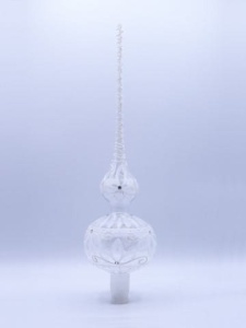 Glass Christmas Ornament Transparent White