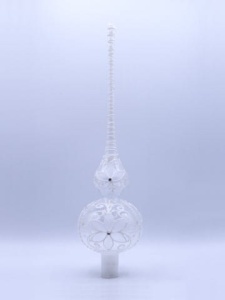 Glass Christmas Ornament Transparent White