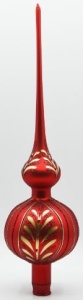 Glass Christmas Ornament Matt Red