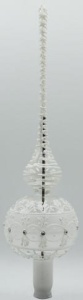 Glass Christmas Ornament Transparent White