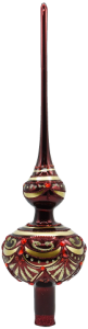 Glass Christmas Ornament Shiny Burgundy