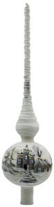 Glass Christmas Ornament Landscape