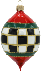 Glass Christmas Ornament Shiny White
