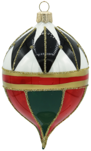 Glass Christmas Ornament Shiny White