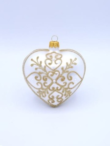 Glass Christmas Ornament Matt White