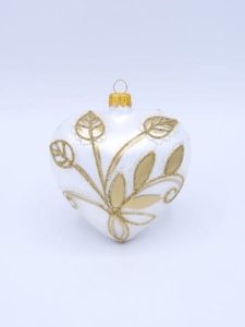 Glass Christmas Ornament Matt White
