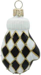 Glass Christmas Ornament Shiny White