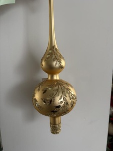 Glass Christmas Ornament Matt Gold