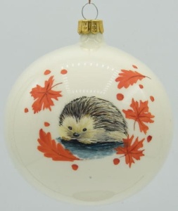 Glass Christmas Ornament Pearl White