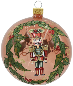 Glass Christmas Ornament POMARAŃCZOWY EMALIA
