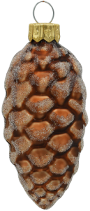 Glass Christmas Ornament Matt Caffe Latte