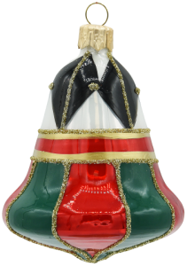 Glass Christmas Ornament Shiny White
