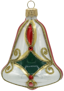 Glass Christmas Ornament Shiny White