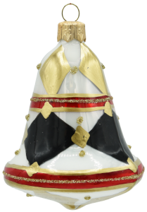 Glass Christmas Ornament Shiny White